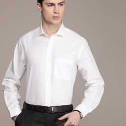 Van Heusen World Wear Spread Collar Slim Fit Cotton Formal Shirt-image-66
