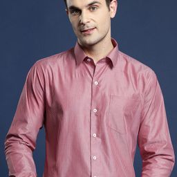 Hancock Men Slim Fit Pinstripes Formal Shirt-picture-46