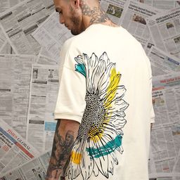 Stormborn Men Floral Printed Oversized Cotton T-shirt-image-54