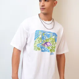 HIGHLANDER Graphic Printed Round Neck Relaxed T-shirt-image-18