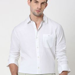 Mufti Slim Fit Spread Collar Long Sleeve Casual Shirt-picture-10