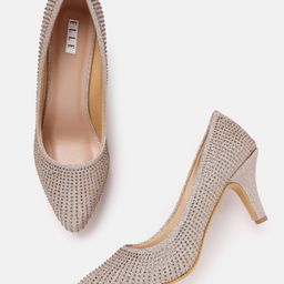 ELLE Embellished Slim Heel Pumps-21