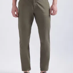 GANT Men Mid-Rise Smart Slim Fit Cotton Chinos Trousers-image-19