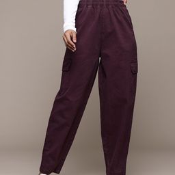 Roadster Pleated Cargo Trousers-image-114
