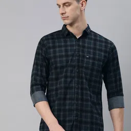 Majestic Man Men Comfort Slim Fit Tartan Checked Pure Cotton Casual Shirt-image-83