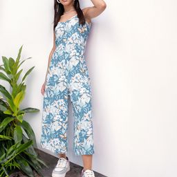 DressBerry Ocean Breeze Blooms Shoulder Straps Jumpsuit-image-22