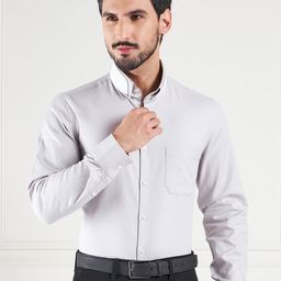 LOUIS STITCH Comfort Self Design Cotton Formal Shirt-picture-26