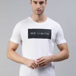 Huetrap Men White & Black Printed Pure Cotton T-shirt-image-108