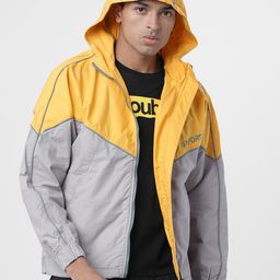 LOCOMOTIVE Men Mustard Colourblocked Tailored Jacket-image-13