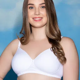 Clovia White Solid Lightly-Padded & Non-Wired T-Shirt Bra BR1049A1832B-picture-30