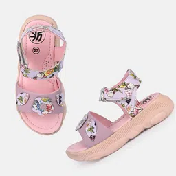 YK Kids Petal Meadow Explorer Printed Open Toe Flats-picture-41