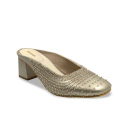 SHRIVAS BY ARCHITA MEHTA Embellished Ethnic Block Mules-16