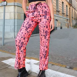 Stylecast X Hersheinbox Women Printed High-Rise Trousers-image-57