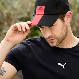 HRX by Hrithik Roshan Men Black & Red Printed Lifestyle Cap-image-42