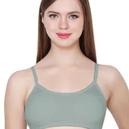 INDIROCKS Bra Solid Full Coverage Non-Wired image 2