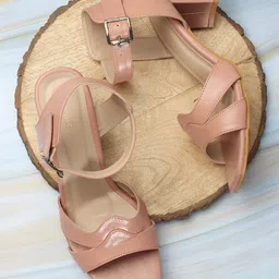 ICONICS Open Toe Backstraps Block Heels image 2