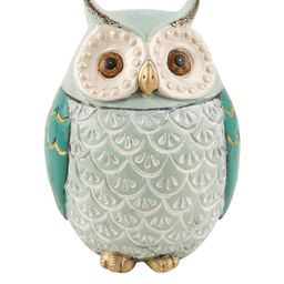 Chumbak Teal Green & Grey Ascent Owl Figurine image 2