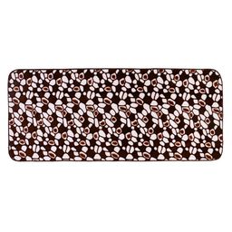 Status Brown & Off-White Printed Rectangular Super Soft Non-Slip Mink Floor Runner image 4