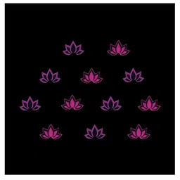 Comet Busters Embellished Traditional Designer Bindi 12 Pcs image 5