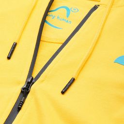 Being Human Men Brand Logo & Numeric Print Hooded Pure Cotton Front-Open Sweatshirt image 3