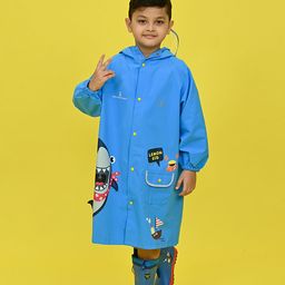 Little Surprise Box LLP Kids Printed Hooded Rain Jacket-image-19