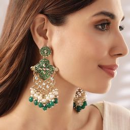 Rubans Gold-Plated & Handcrafted Classic Drop Earrings-image-44