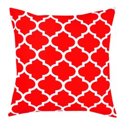 SEJ by Nisha Gupta Red & White Set of 8 Printed 16'' x 16'' Square Cushion Covers image 3