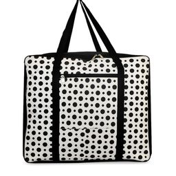 Kuber Industries White & Black Printed Moisture Proof Storage Bag image 2