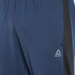 Reebok Men Navy Blue Solid TE Tricot Tracksuit image 3