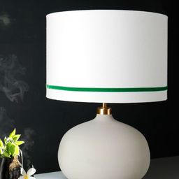 Grated Ginger White Self Design Table Lamp-44