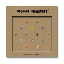 Comet Busters Embellished Traditional Designer Bindi 14 PCs image 3