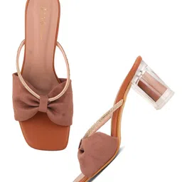 Mast & Harbour Embellished Block Mules with Bows image 5