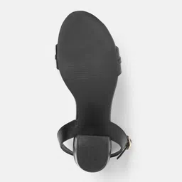Allen Solly Open Toe Block Heel With Chain Detail image 2