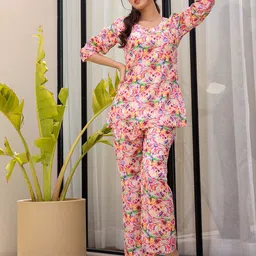 RANGREAL Printed Tunic With Palazzos image 5