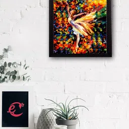 eCraftIndia Multicoloured Beautiful Angel Matt Texture UV Art Painting-image-51