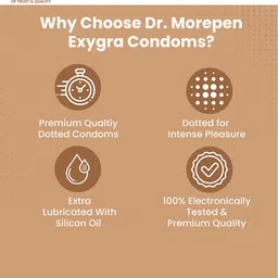Dr. Morepen Set of 10 Exygra Chocolate Flavoured Condoms image 3