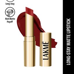 Lakme Unreal 3D Slim Matte Finish Bullet Lipstick - Wine Flair, 3.6g image 5