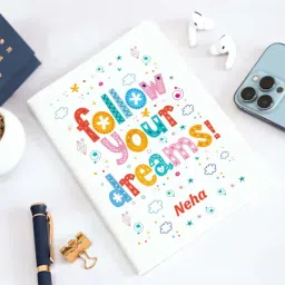 Personalized Follow Your Dreams Notebook image 2