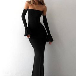 HERE&NOW Women Cold-Shoulder A-Line Casual Dress-picture-45