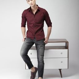 HIGHLANDER Men Black Slim Tapered Fit Clean Look Ankle Length Stretchable Jeans-image-34