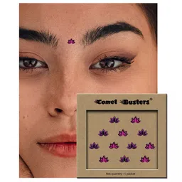 Comet Busters Embellished Traditional Designer Bindi 12 Pcs image 4