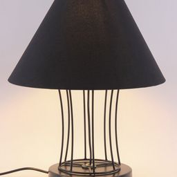 Devansh Black Solid Traditional Frustum Table Lamp image 2