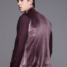 Theme Solid Regular Fit Nehru Jacket image 5