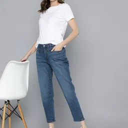 Mast & Harbour Women Boyfriend Fit Stretchable Jeans-picture-21
