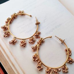 Binnis Wardrobe Gold-Toned Contemporary Half Hoop Earrings-image-45