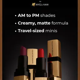 MyGlamm Manish Malhotra Retro Soft Matte Mini Lipstick Set image 2