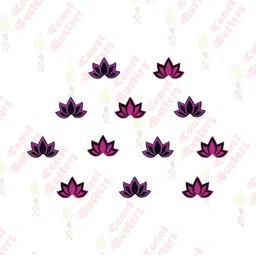 Comet Busters Embellished Traditional Designer Bindi 12 Pcs image 2