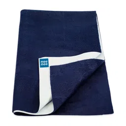 Mee Mee Kids Navy Blue Solid Large Mattress Protector-image-21