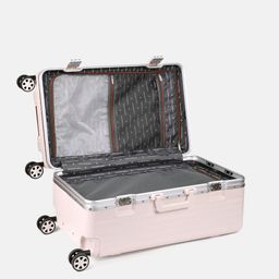 French Connection 360-Degree Rotation Hard Case Medium Size Trolley Bag image 3