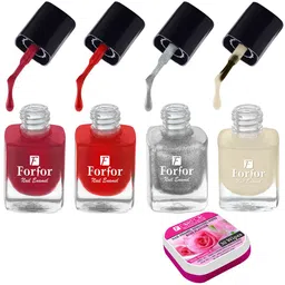 FORFOR Perfect Stay Trendy Set of 4 Long Lasting Nail Enamels - 5 ml Each-image-95